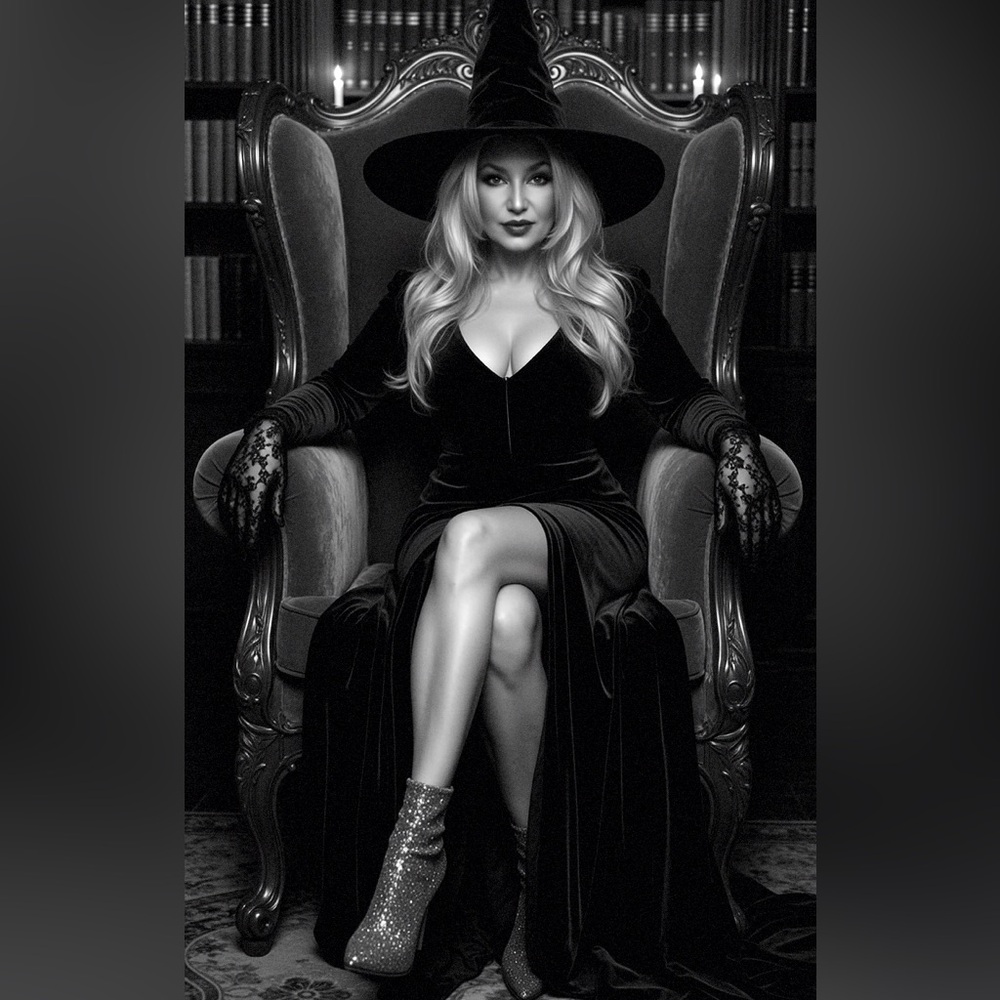 Elegant Maxi Black Velvet Jacket